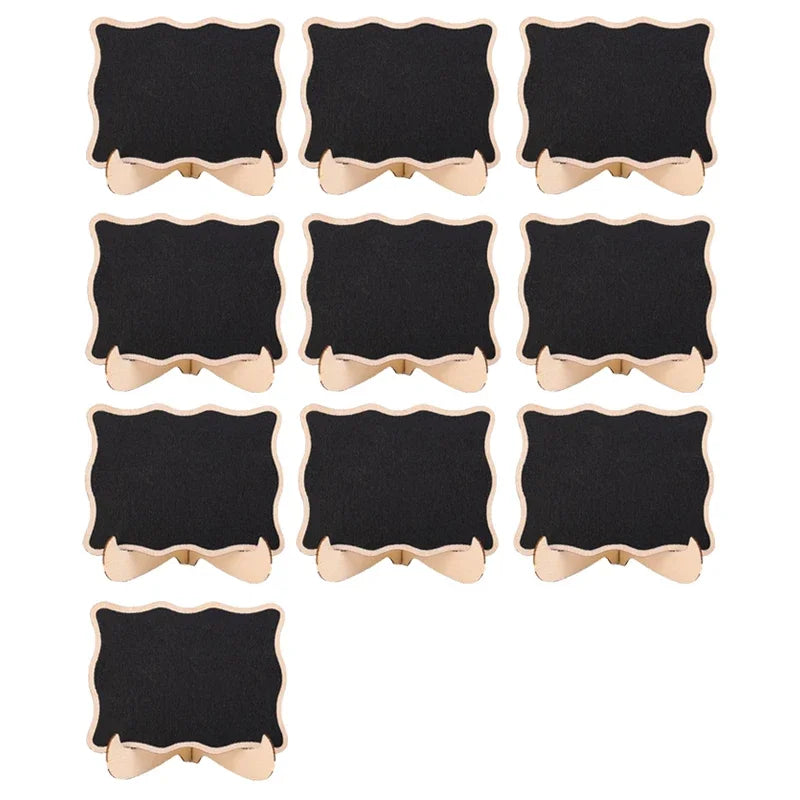 Mini Wooden Chalkboard Signs – Party & Home Décor (1–10 Pack)