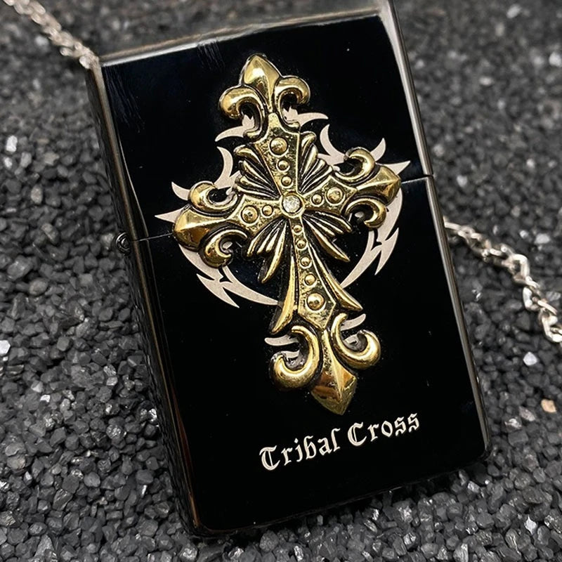 ZORRO Classic Carved Metal Fuel Lighter – Men's Gift