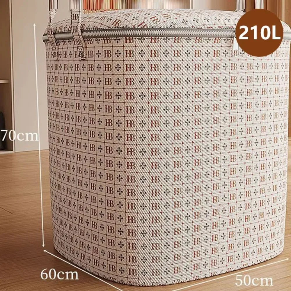 Foldable Dust-Proof Storage Basket with Handles – 100–210L