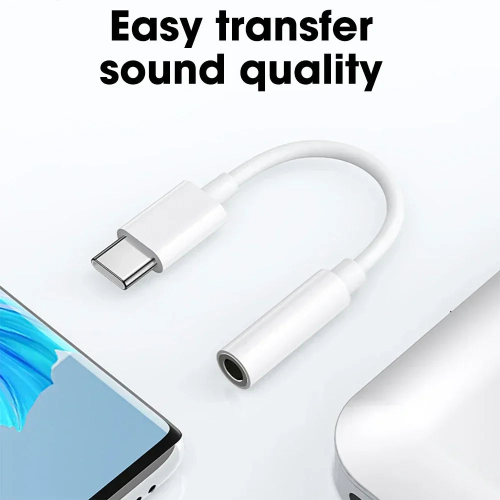 USB-C to 3.5mm Headphone Adapter for iPhone 15 Series