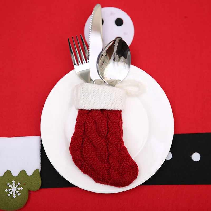 Mini Christmas Stocking Sock – Santa Candy Gift Bag 7x11cm