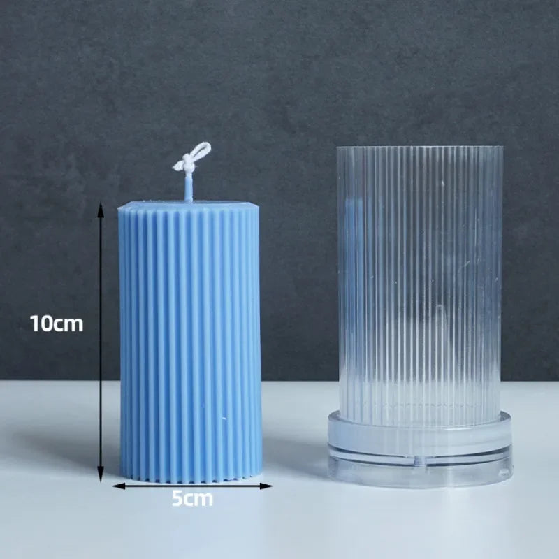 DIY Plastic Candle Molds – Cylinder, Round & Irregular Shapes