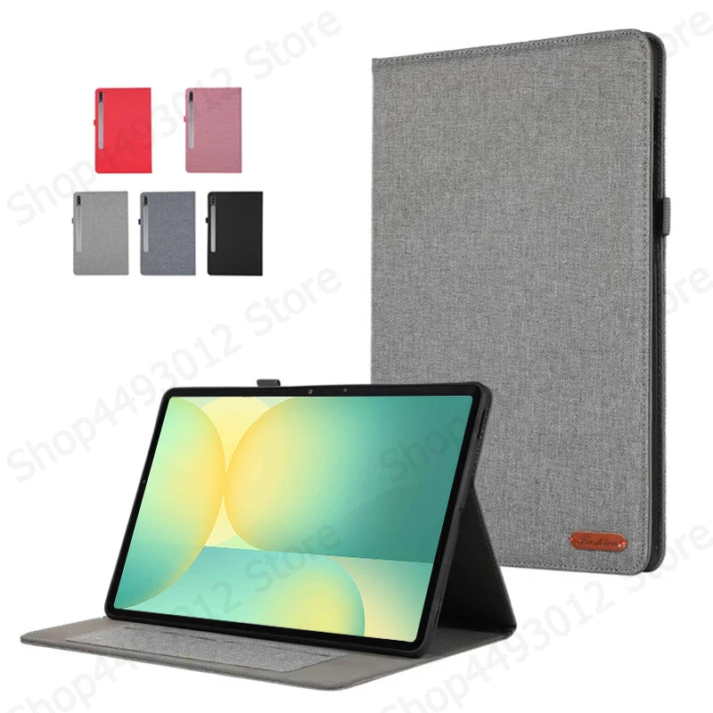 Samsung Galaxy Tab S10 FE 10.9" Soft Fabric Flip Stand Case