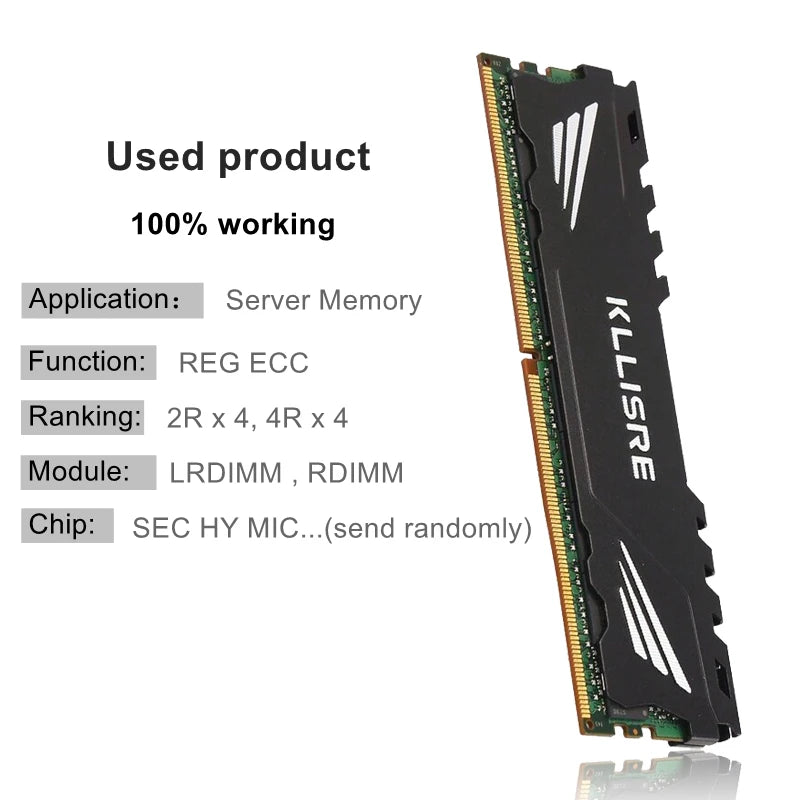 Kllisre DDR4 ECC REG Server RAM 8–64GB 2133/2400MHz