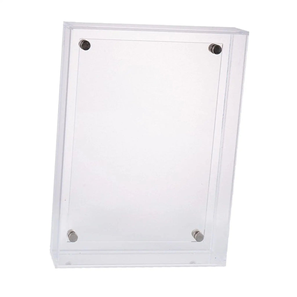 Double-Sided Clear Acrylic Photo Frame 4x6 Tabletop Stand
