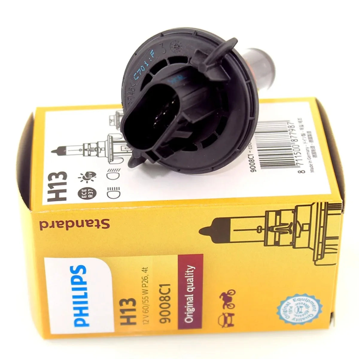 Philips Vision H13 Halogen Headlight Bulb 12V 60/55W 9008C1