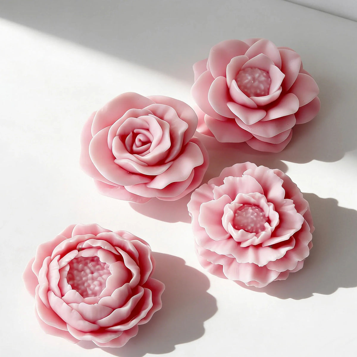 3D Peony Rose Silicone Mold – Candle, Resin & Cake DIY Mold