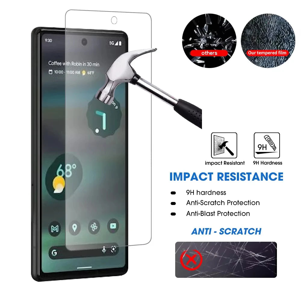 9H Tempered Glass Screen Protector – Google Pixel 9 & 10