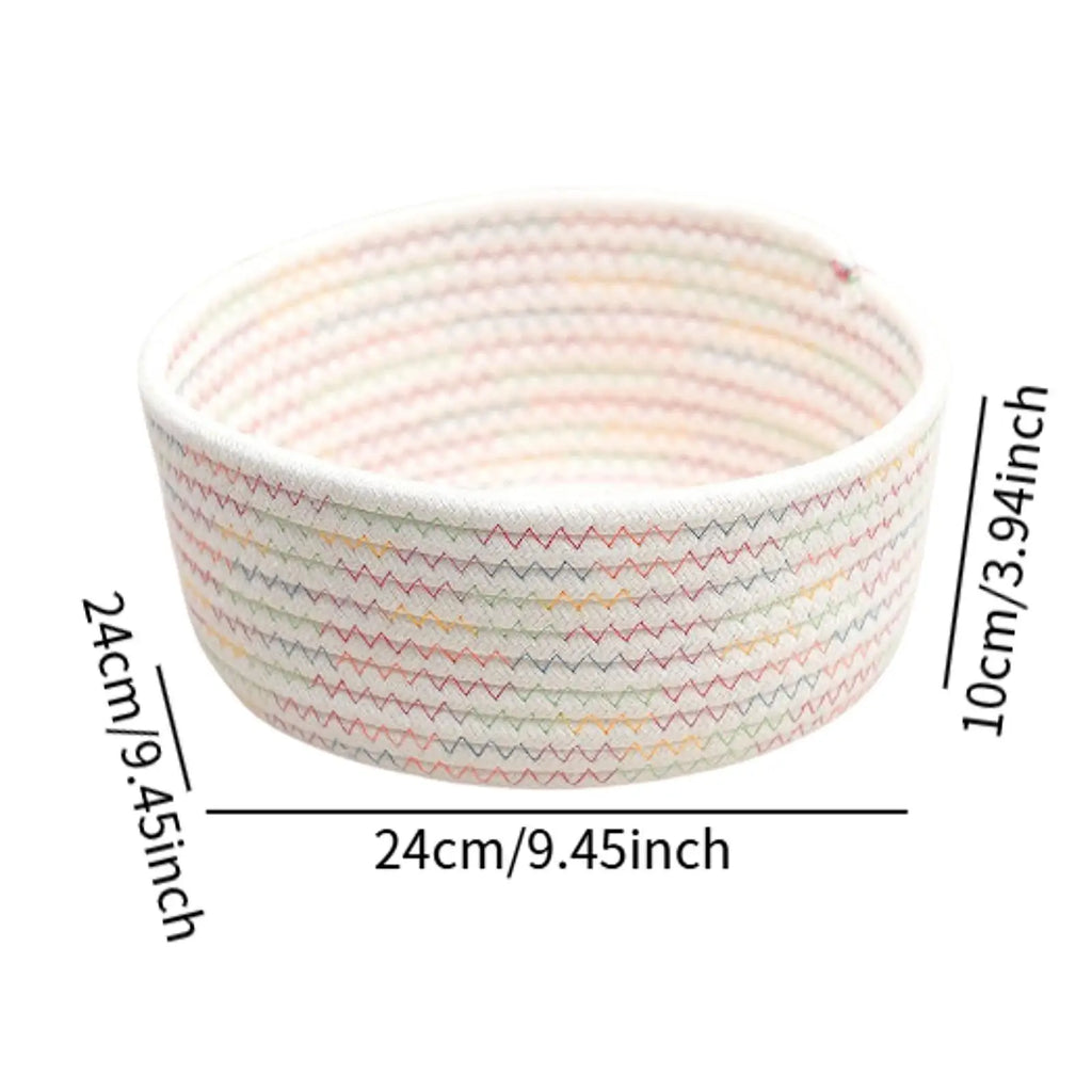 Decorative Cloth Storage Basket – Nordic Desktop Organizer