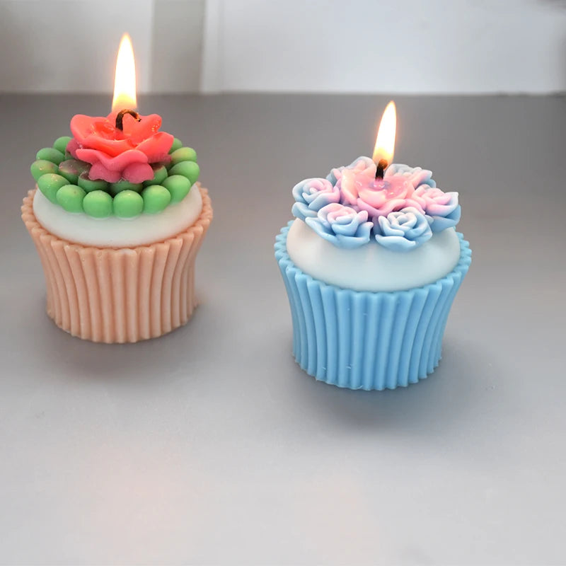 Silicone Cake Cup Mold – DIY Candle Soap Resin Plaster Craft