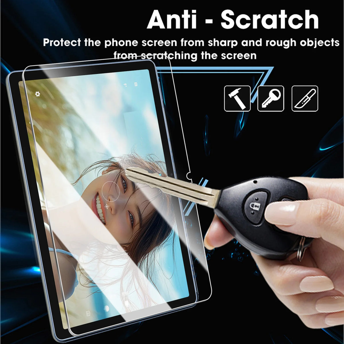 Tempered Glass Screen Protector for Alldocube iPlay 70E | HD Clear