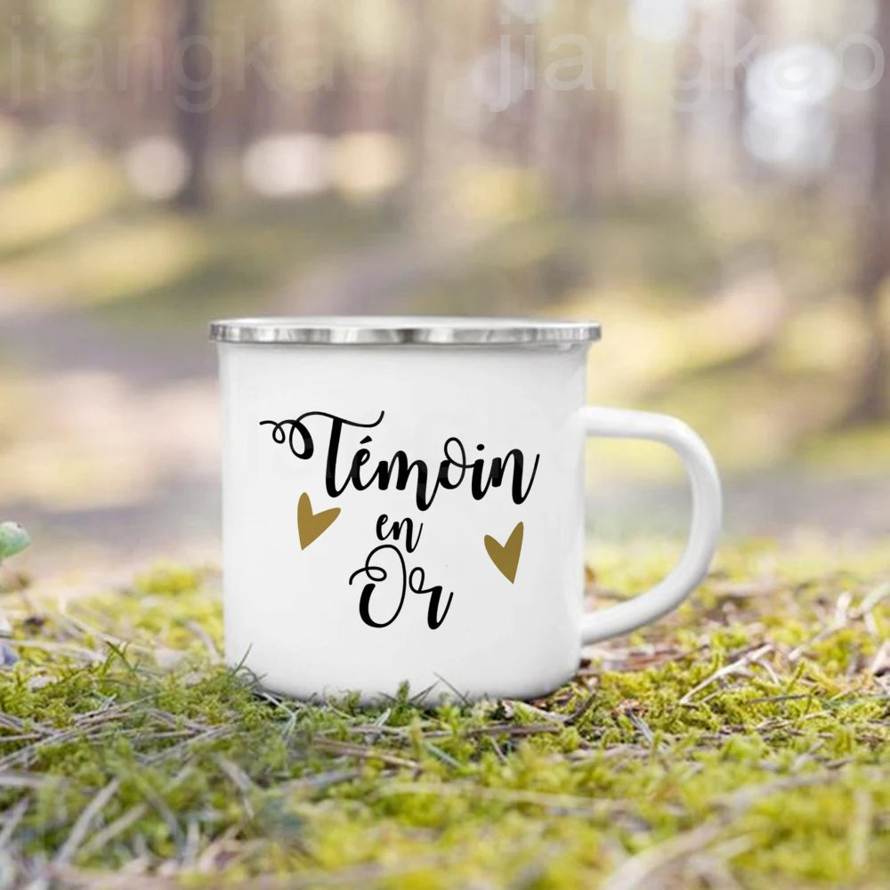 "I'm Such A Great Witness" Enamel Mug – Wedding Gift