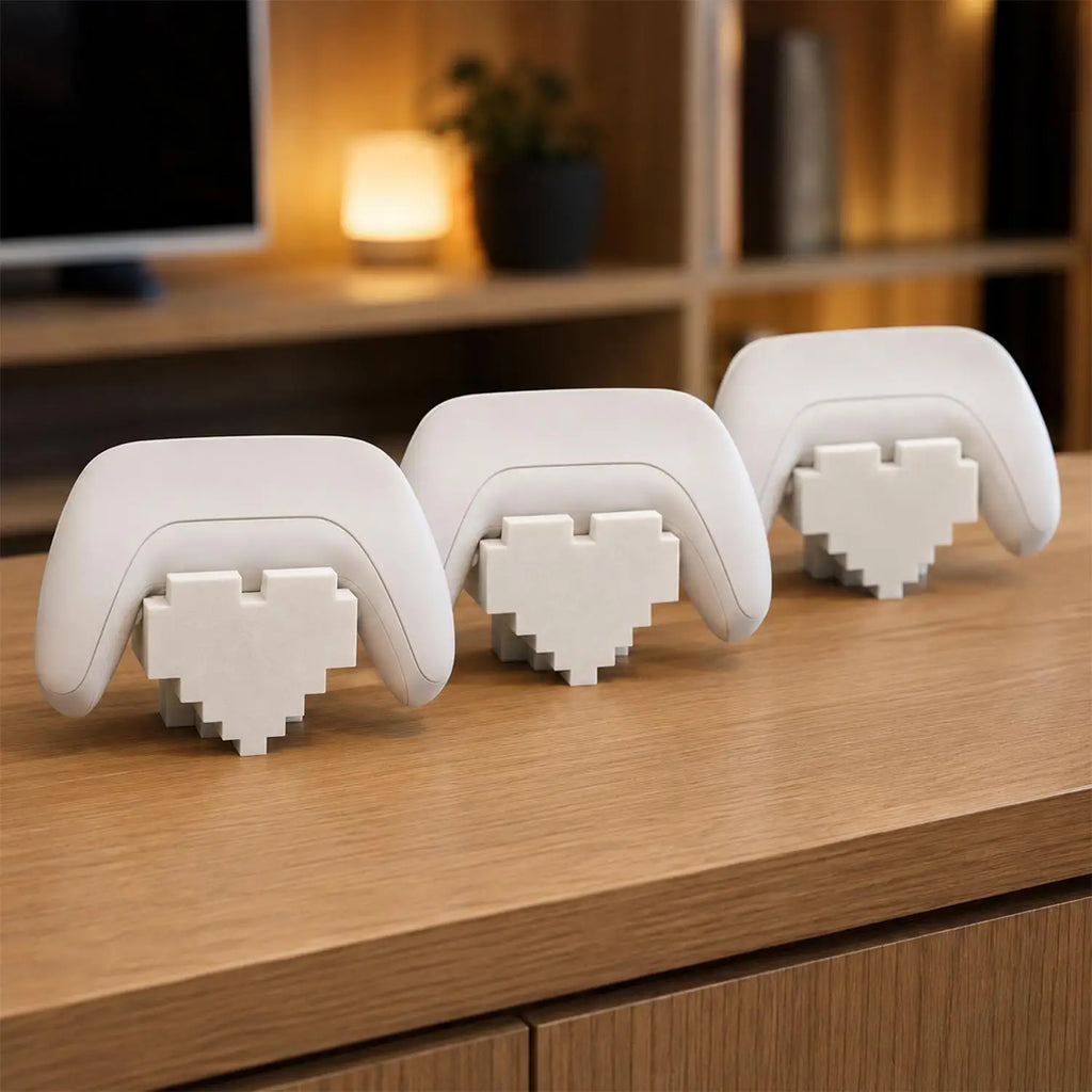Retro Pixel Heart Game Controller Stand – PS5/PS4/Switch Pro