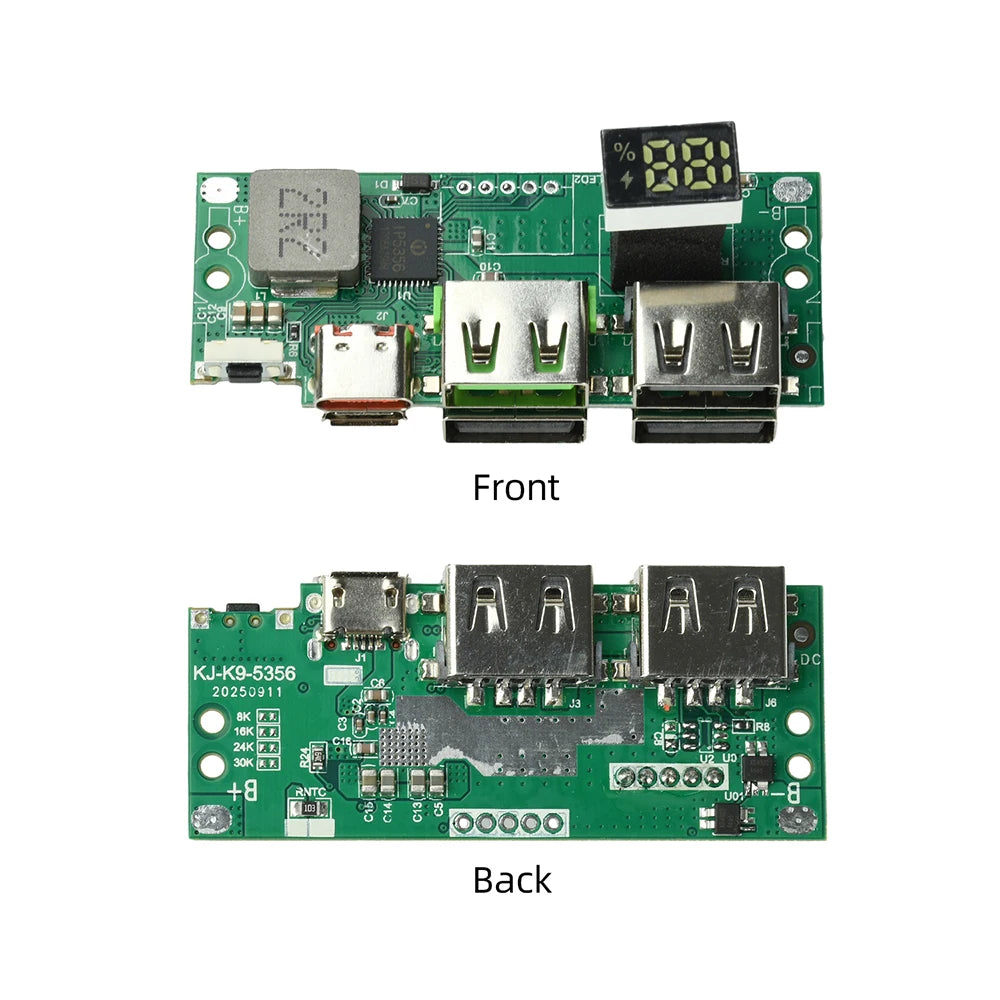 IP5356 3.7V Fast-Charging Module PD 20W & QC DIY Power Bank