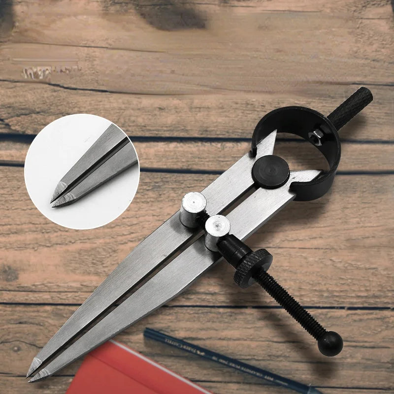 Leather Wing Divider Scribing Gauge Compass Tool – Adjustable