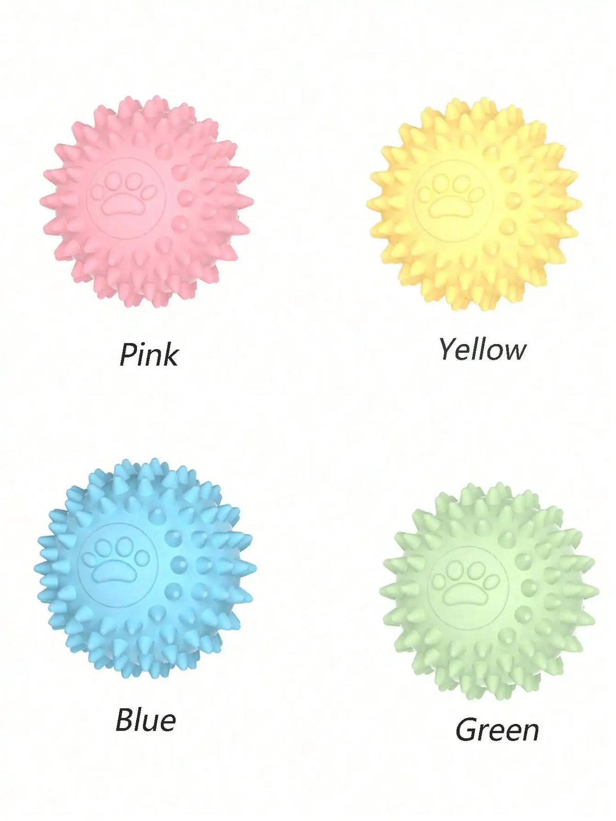 Interactive Rubber Chew Ball – Dog & Cat Tooth Cleaning Toy