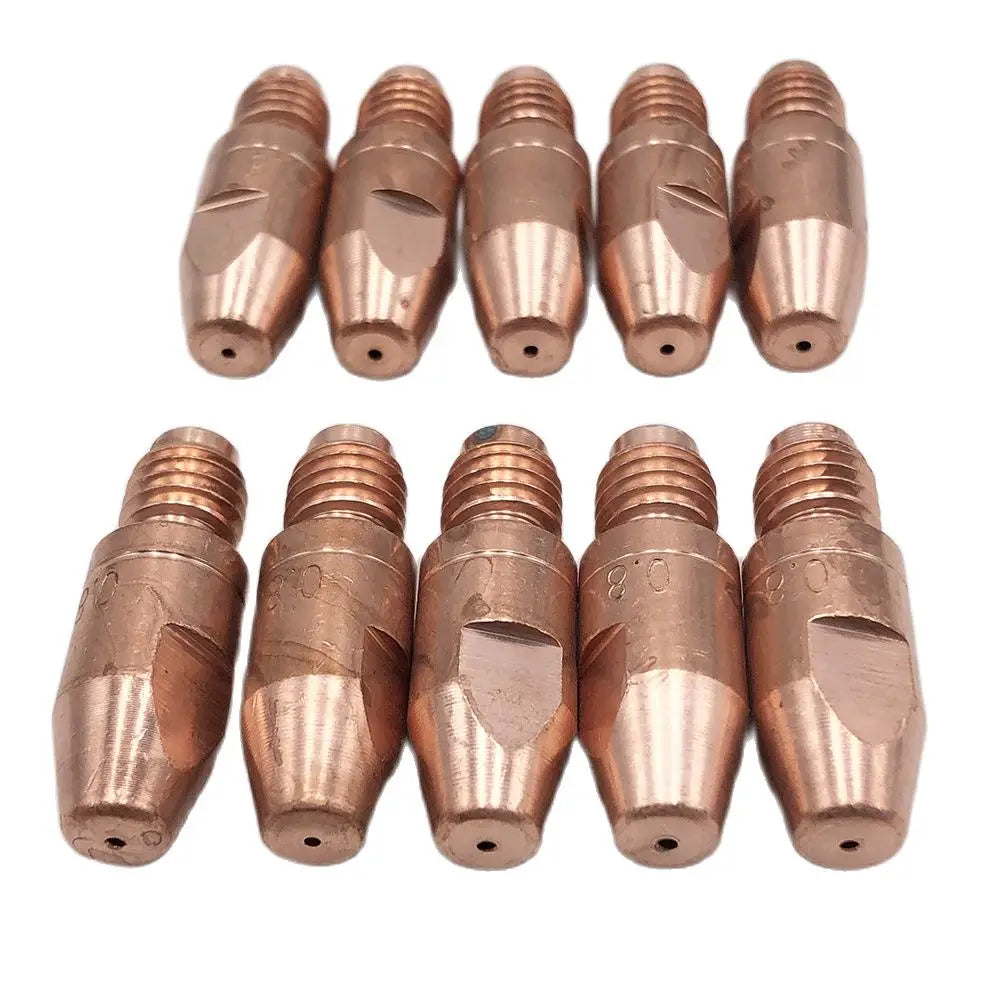 10-Pack M8×30 MIG Contact Tips for 36KD & 501D Welding Torches