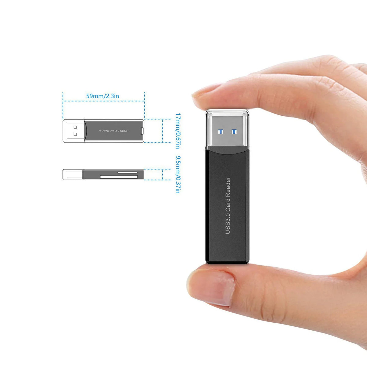 USB 3.0 Multi-Card Reader – SD, Micro SD, TF, SDHC, SDXC