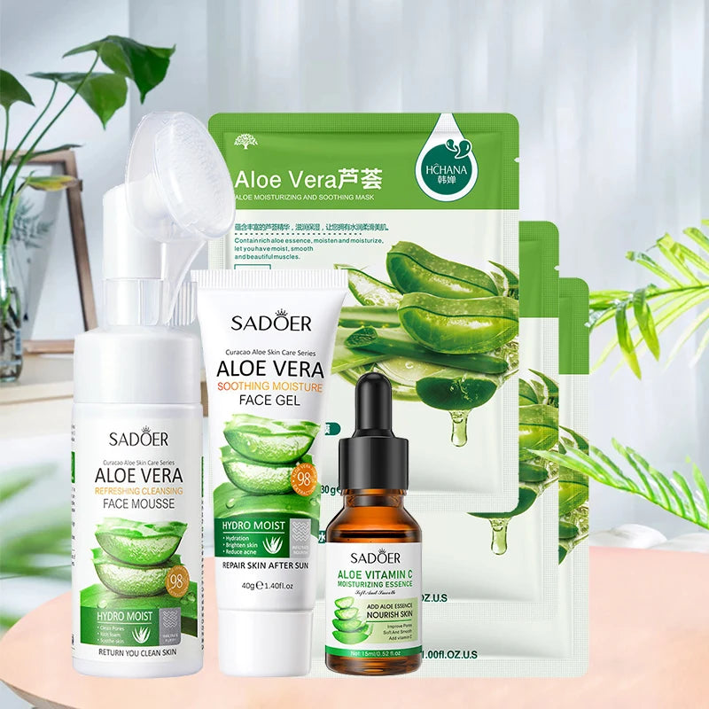 LAIKOU Aloe Vera Face Care Set – Cleanse, Hydrate & Balance