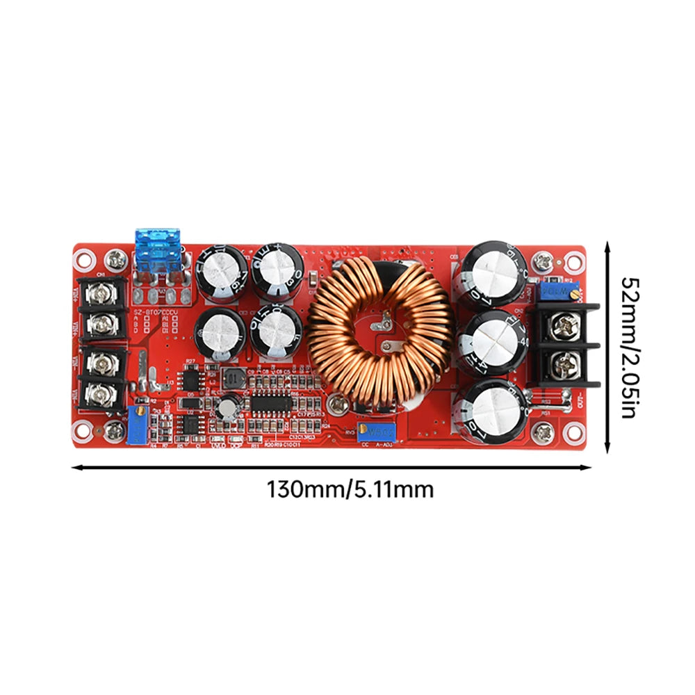 DC-DC Boost Converter 1800W 40A / 1200W 20A Adjustable Step-Up