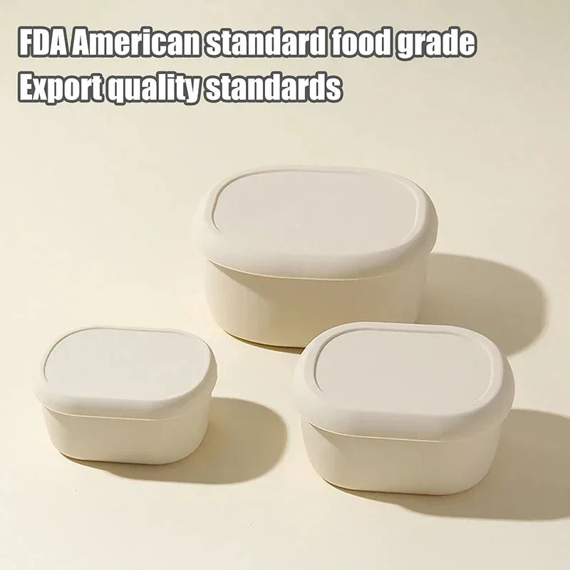 BPA-Free Silicone Lunch Box with Lid – Leak-Proof Food Container
