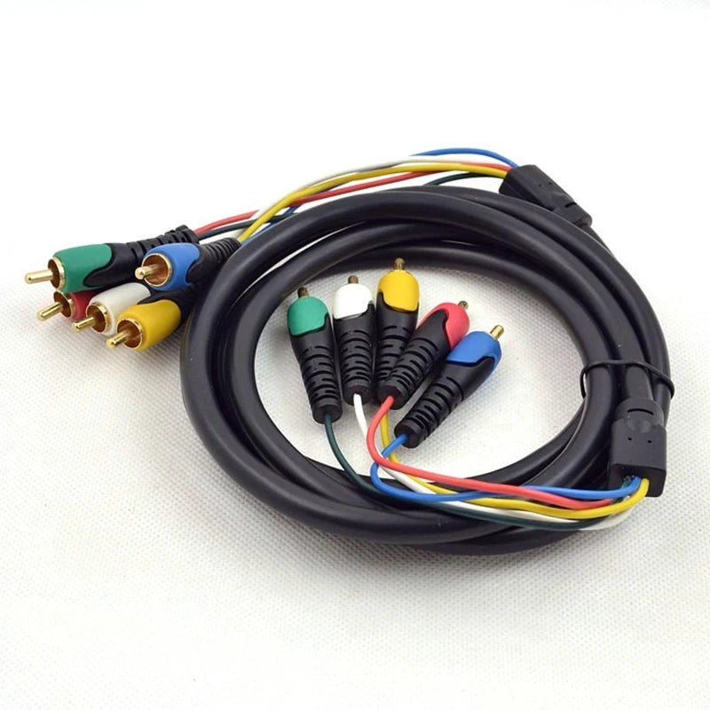 5 RCA Gold-Plated AV Cable 1.8M – DVD VCR HDTV Home Theater