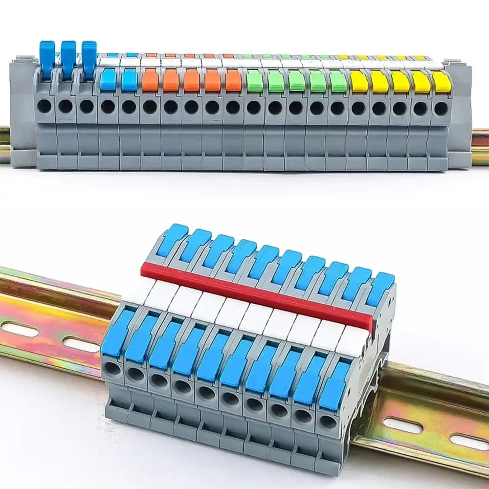 CMK420 DIN Rail Terminal Block 450V 32A 4mm² Lever Type 10-Pack