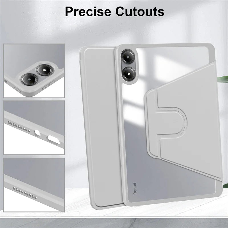 Redmi Pad 2 Pro Case 360 Rotating Stand & Pen Holder 12.1"