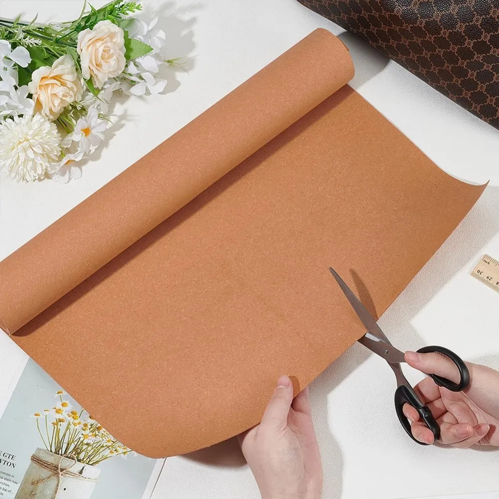 PVC Leather Stiffener Roll 59x15.7" Sandy Brown Bag Liner