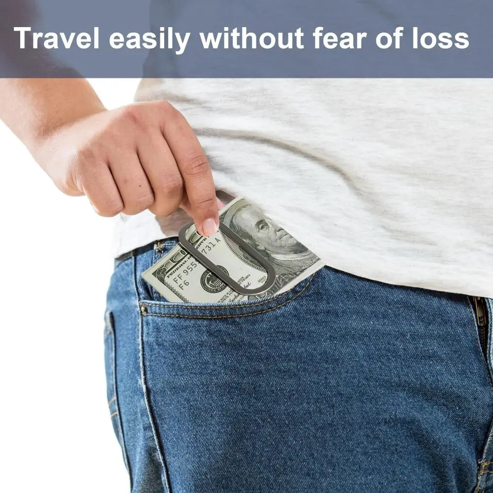 Stainless Steel Ultra-Thin Money Clip | Minimalist Wallet