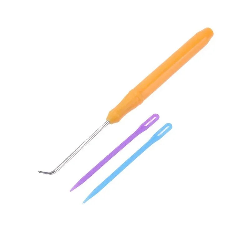 Knitting Loom Crochet Hook & Plastic Sewing Needles Set