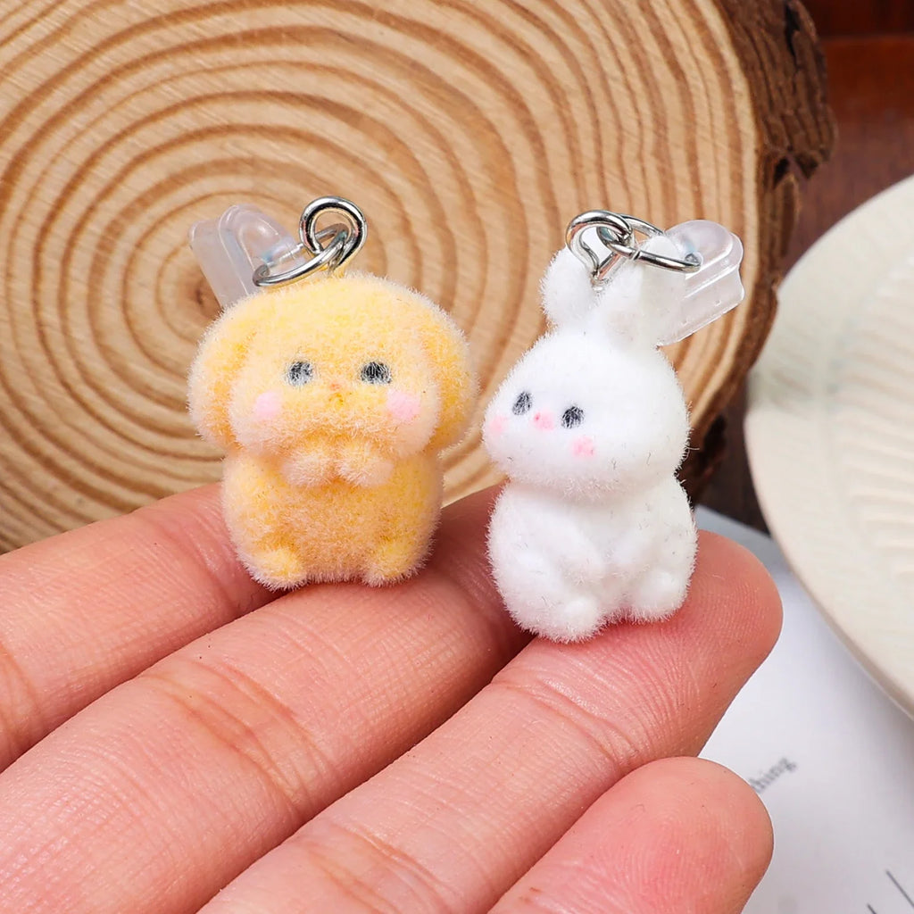 USB-C Dust Plug Bunny Pendant – Phone Port Cover Charm