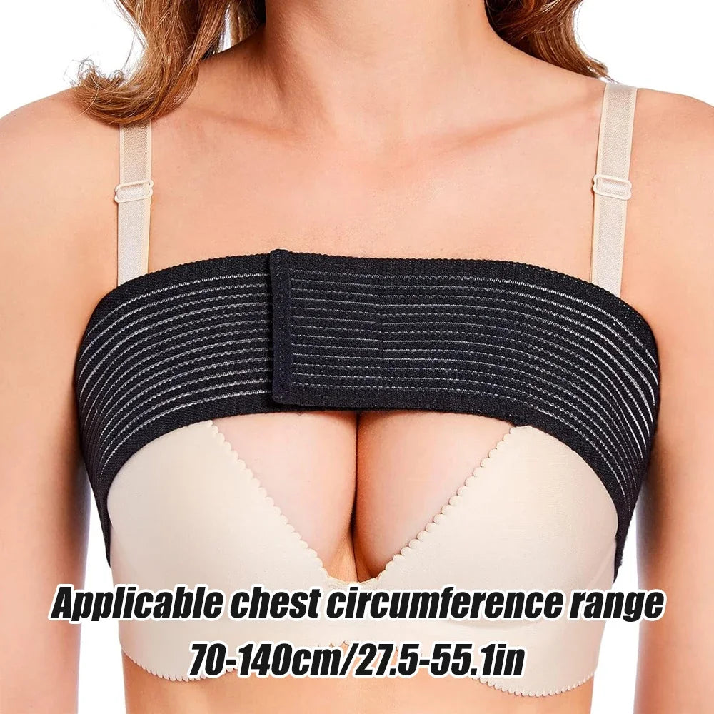 Breathable Adjustable Breast Implant Stabilizer Compression Band