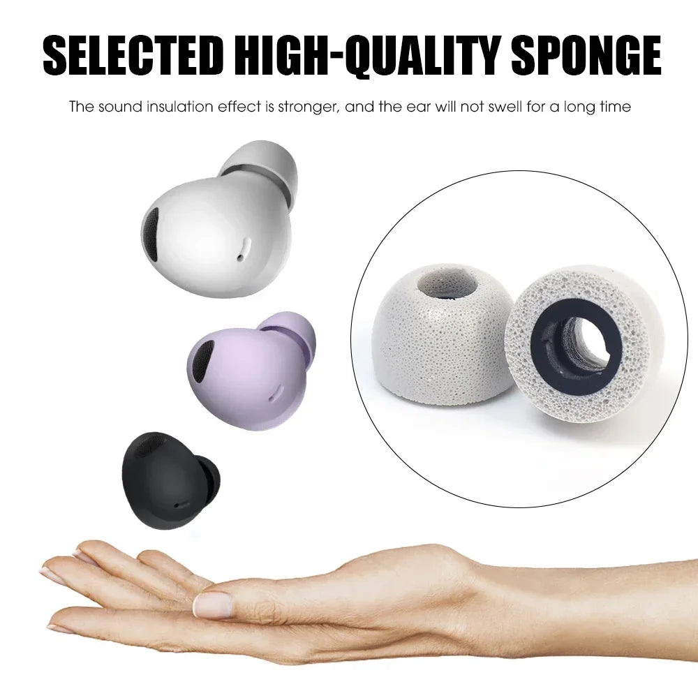 Memory Foam Eartips for Samsung Galaxy Buds Pro – 3 Sizes