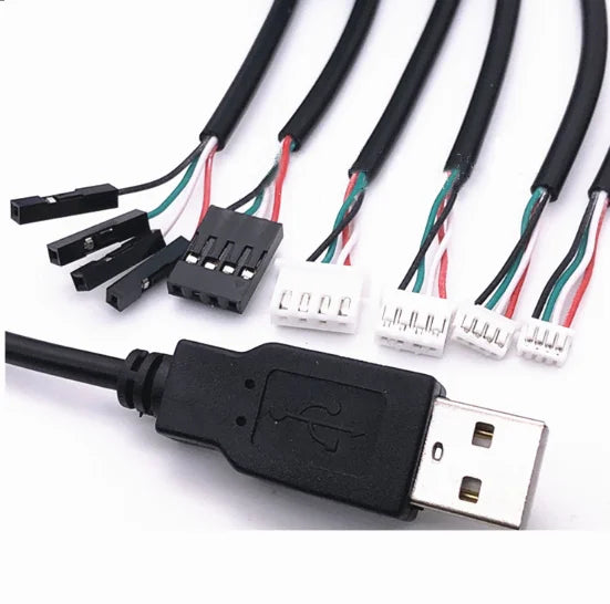 USB to DuPont Adapter Cable 1.25/PH2.0/XH2.54-4P