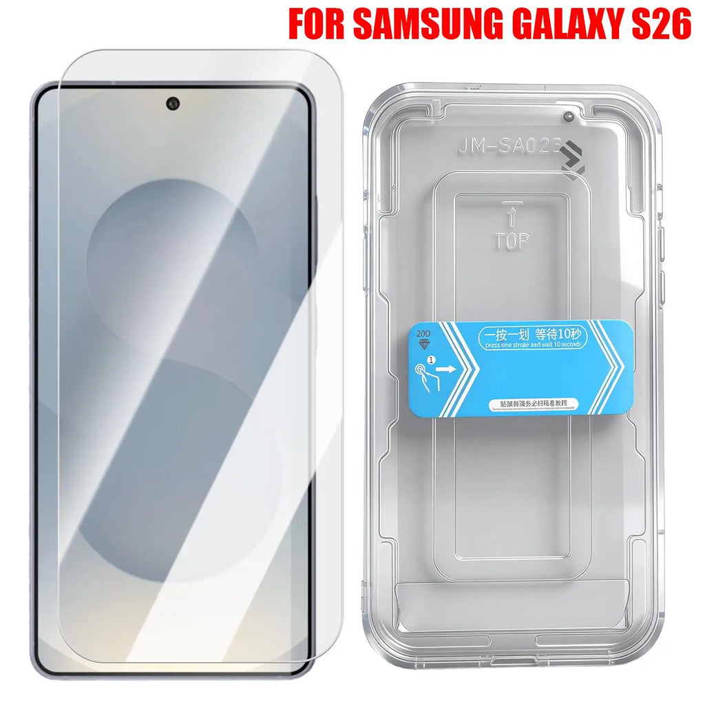 Samsung Galaxy S26 Tempered Glass Screen Protector 9H Full Cover