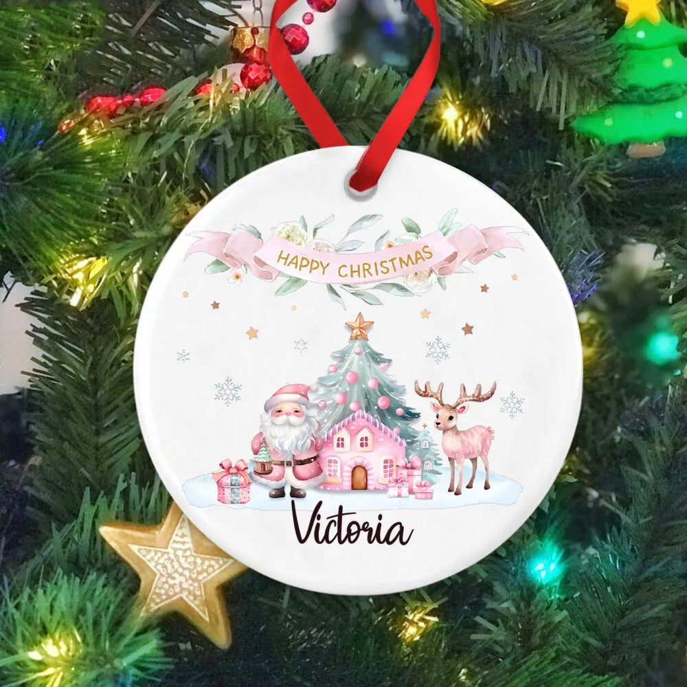 Personalized Baby's First Christmas Ornament 2025 – Ceramic