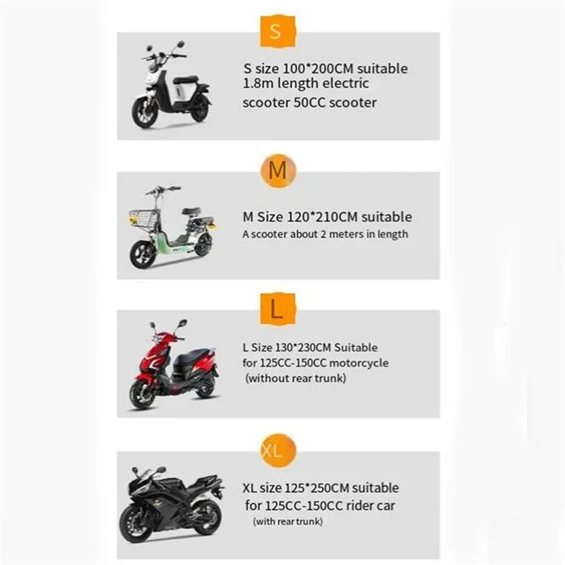 Universal Waterproof Motorcycle Cover – UV & Rain Protection
