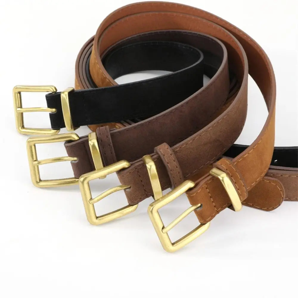 Women's Retro Pin Buckle PU Leather Belt – Casual & Business