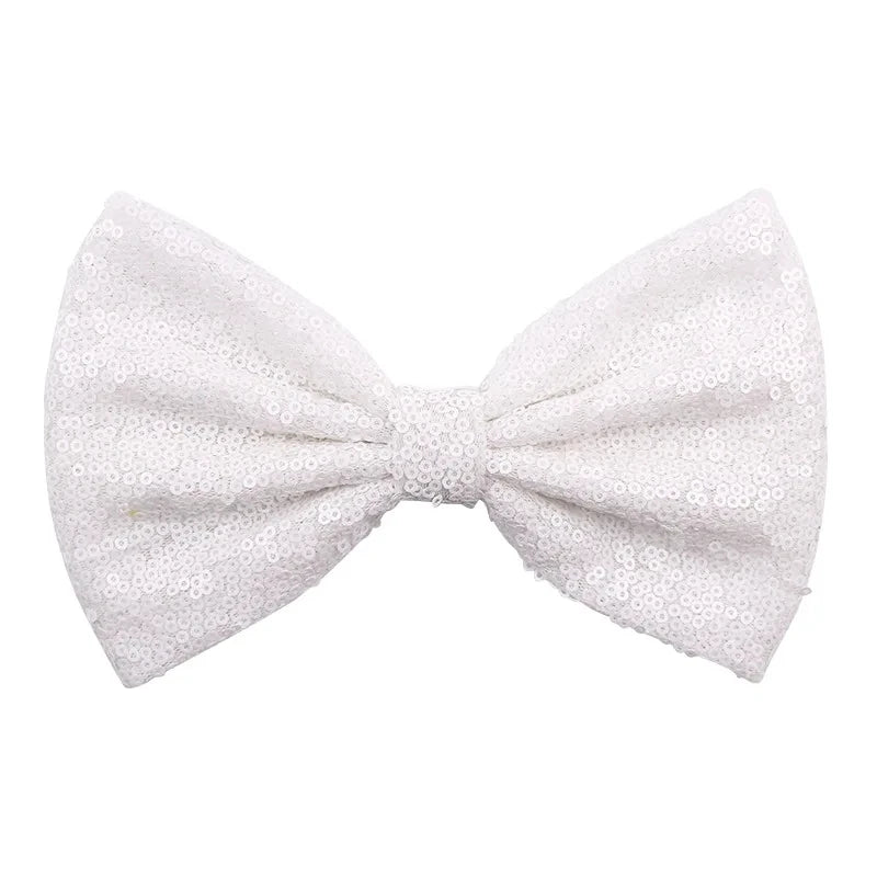 5-Pack Glitter Sequin Hair Bows – DIY Girls Hair Accessories
