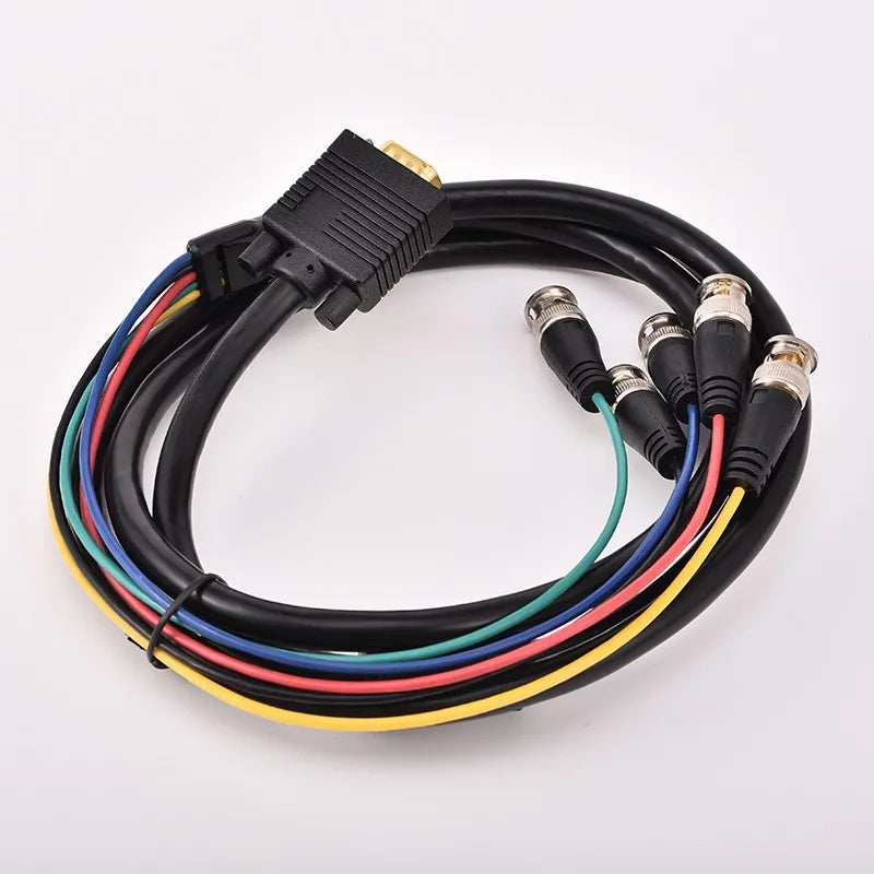 VGA to 5 BNC RGBHV Cable 1080P – 1.5m & 3m Video Cord