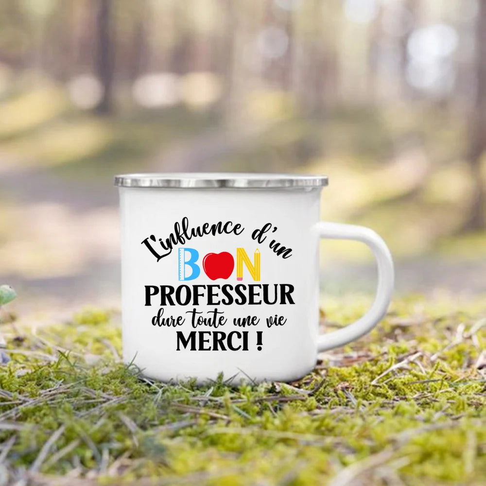 Teacher Appreciation Enamel Mug – Graduation Thank You Gift