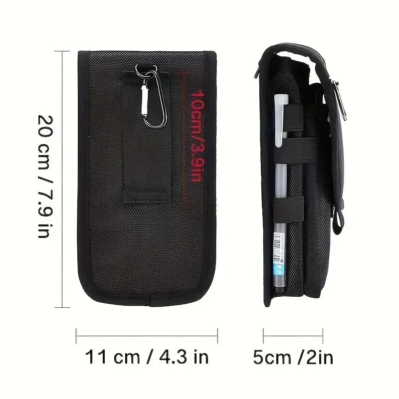 Canvas Crossbody Phone Waist Bag – Flip Top Belt Pouch