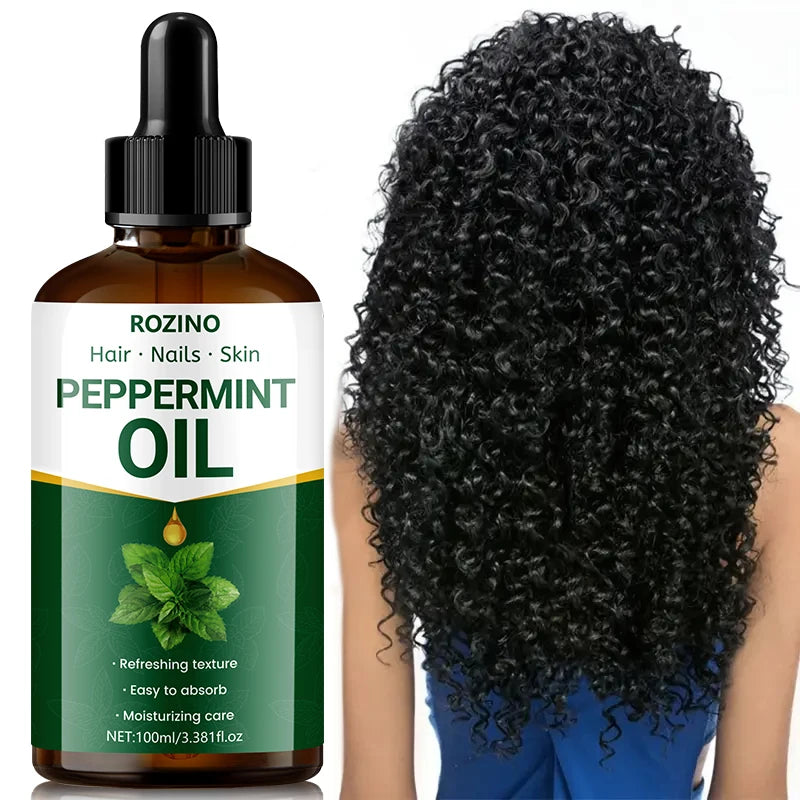 ROZINO Peppermint Essential Oil – Hair, Skin & Nail Care