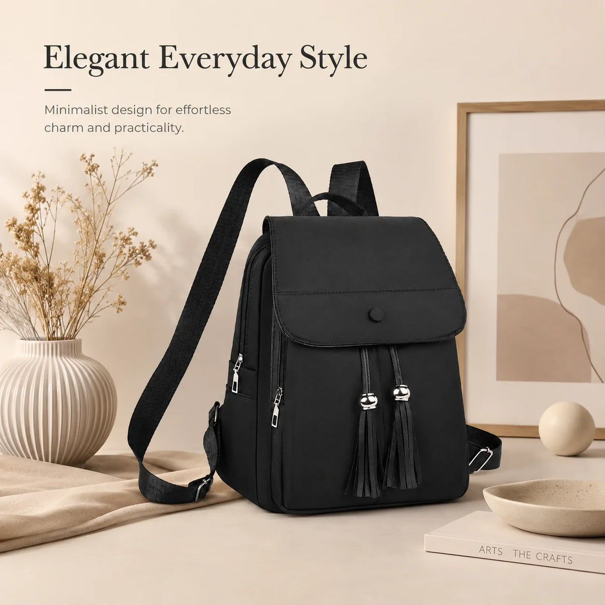 Women's Lightweight Large Capacity Nylon Backpack | Work & Travel