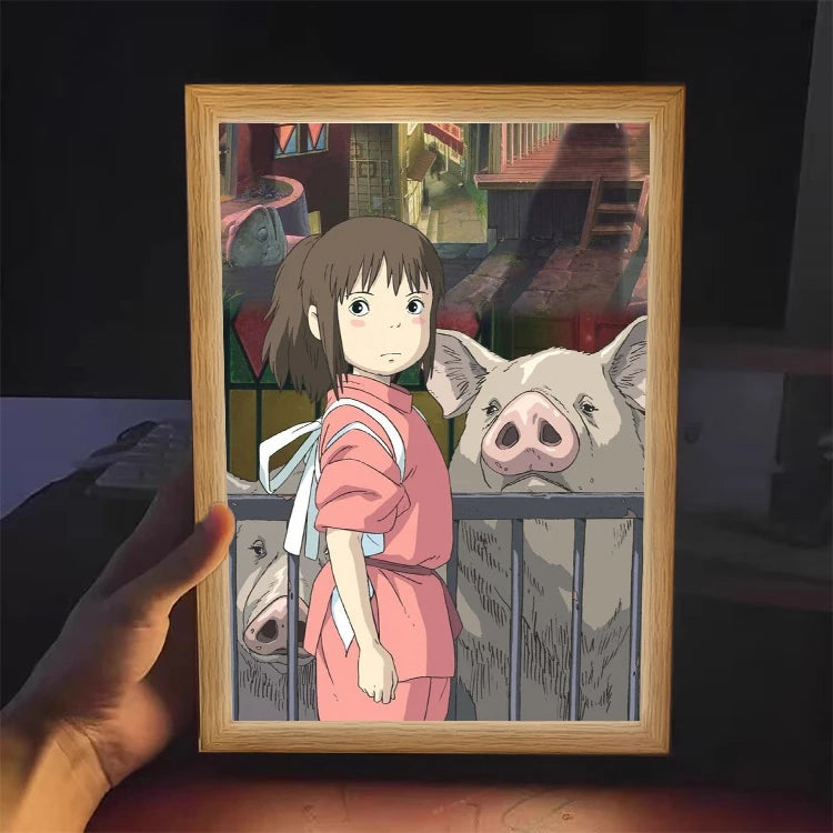 Spirited Away LED Acrylic Night Light | Anime Bedroom Decor