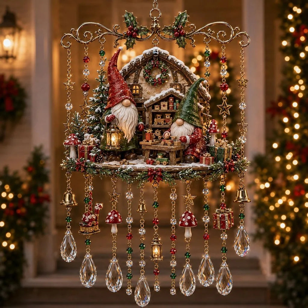 Crystal Pendant Wind Chime – Christmas Hanging Ornament