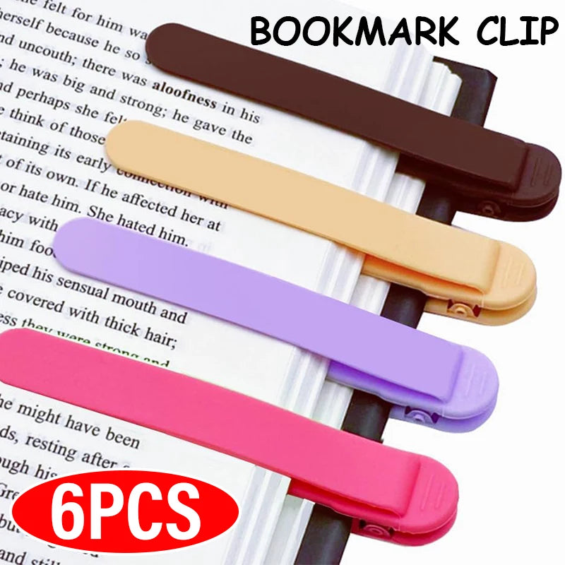 Silicone Bookmark Clip – Auto Page-Tracking Book Marker