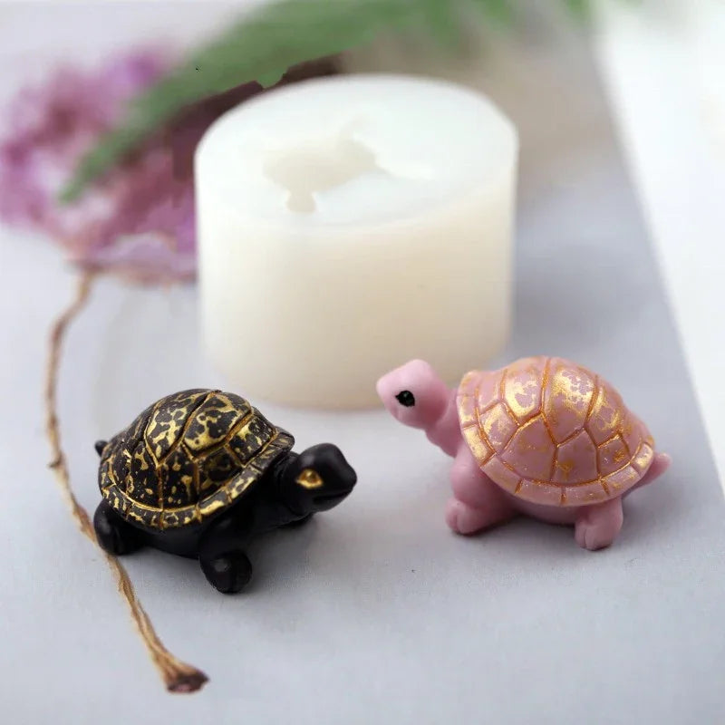 Mini Turtle 3D Silicone Mold – Candle Soap Resin Chocolate