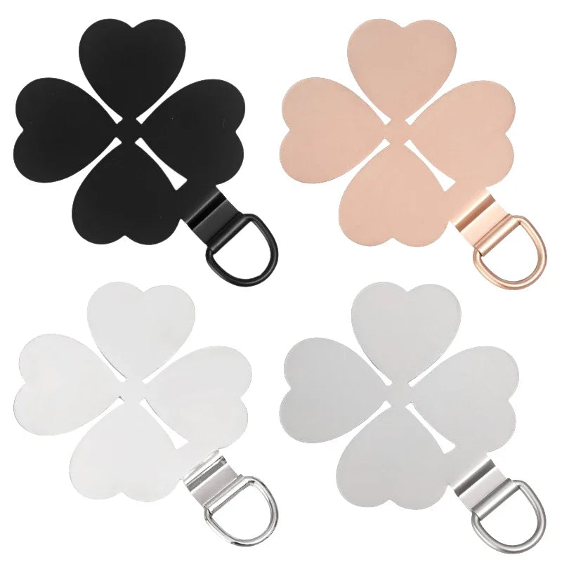 Stainless Steel Phone Wrist Strap Tether Tab | 1 or 4 Pack